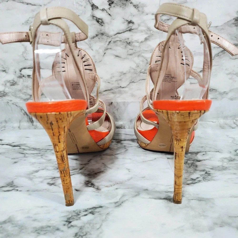 Vince Camuto Sandals Women's 8.5 M Multicolor High‎ Stiletto Heels Jewels Gems